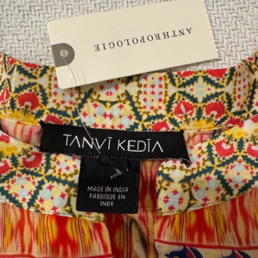 NWT from Anthropologie- Tanvi Kedia Top, Originally $138 - Picture 3 of 4
